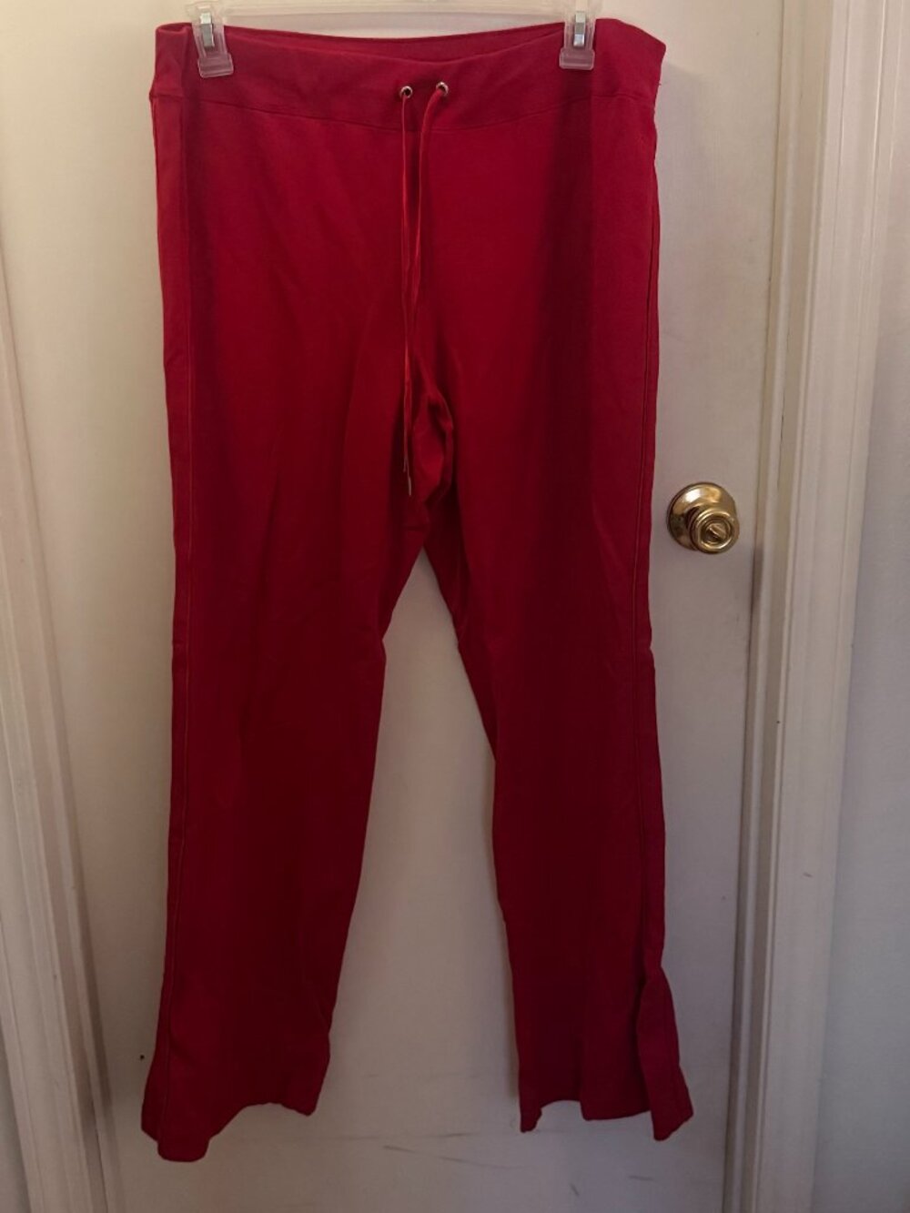 Danskin Red Drawstring Yoga/Lounge Pants W XL